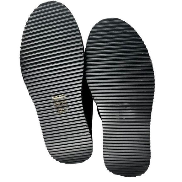 Koi Pink Heart Black Strappy Creeper Size 7 - Picture 5 of 5